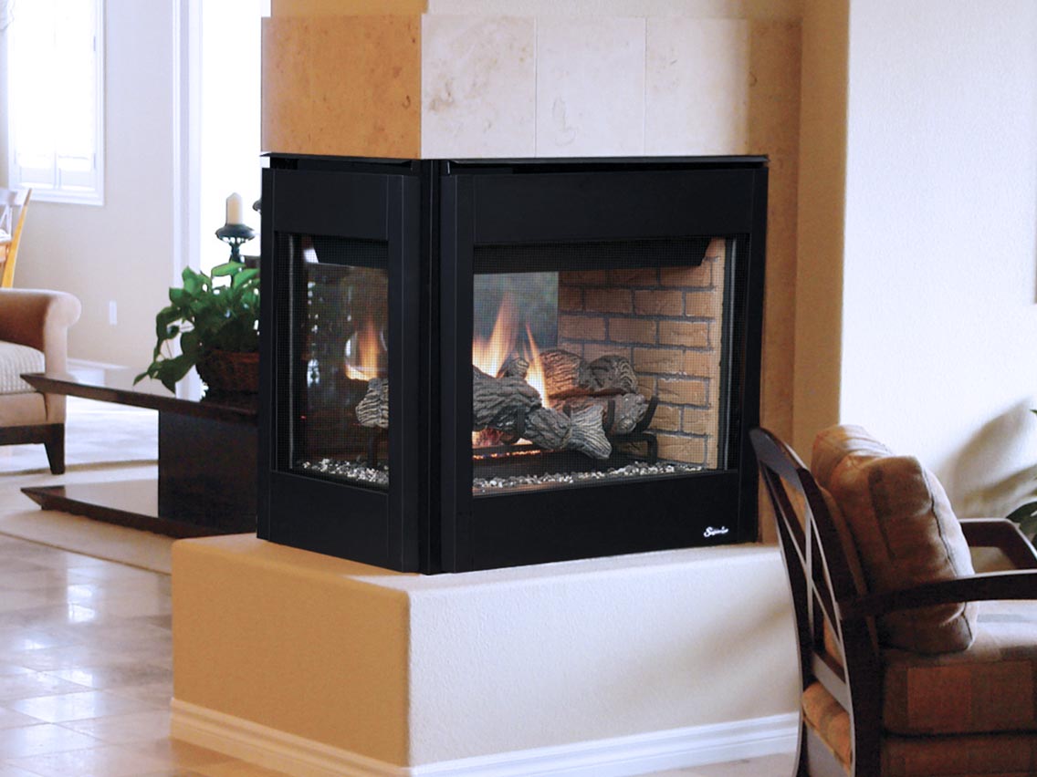 Superior DRT Peninsula Direct Vent Gas Fireplace