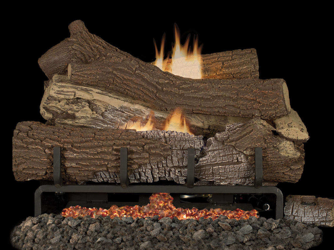 Superior Giant Timbers Mega Flame Concrete Vent Free Logs