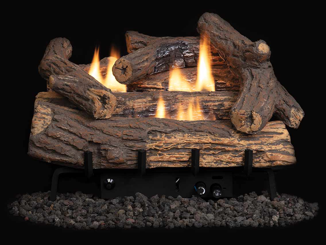 Superior Golden Oaks Ceramic Fiber Vent Free Logs