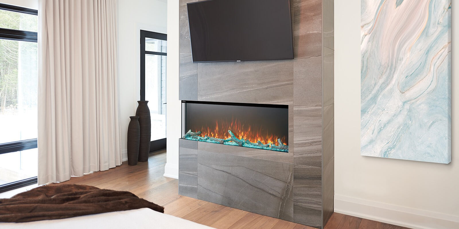 Napoleon Trivista Built In Electric Fireplace