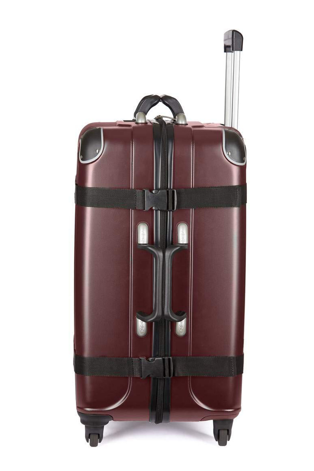 VinGardeValise Grande 12-Bottle Wine Suitcase - Burgundy-2