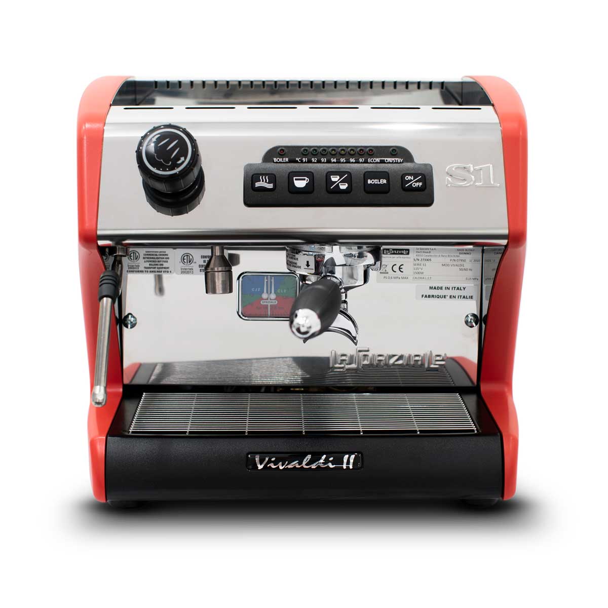 La Spaziale Vivaldi II Espresso Machine In Red