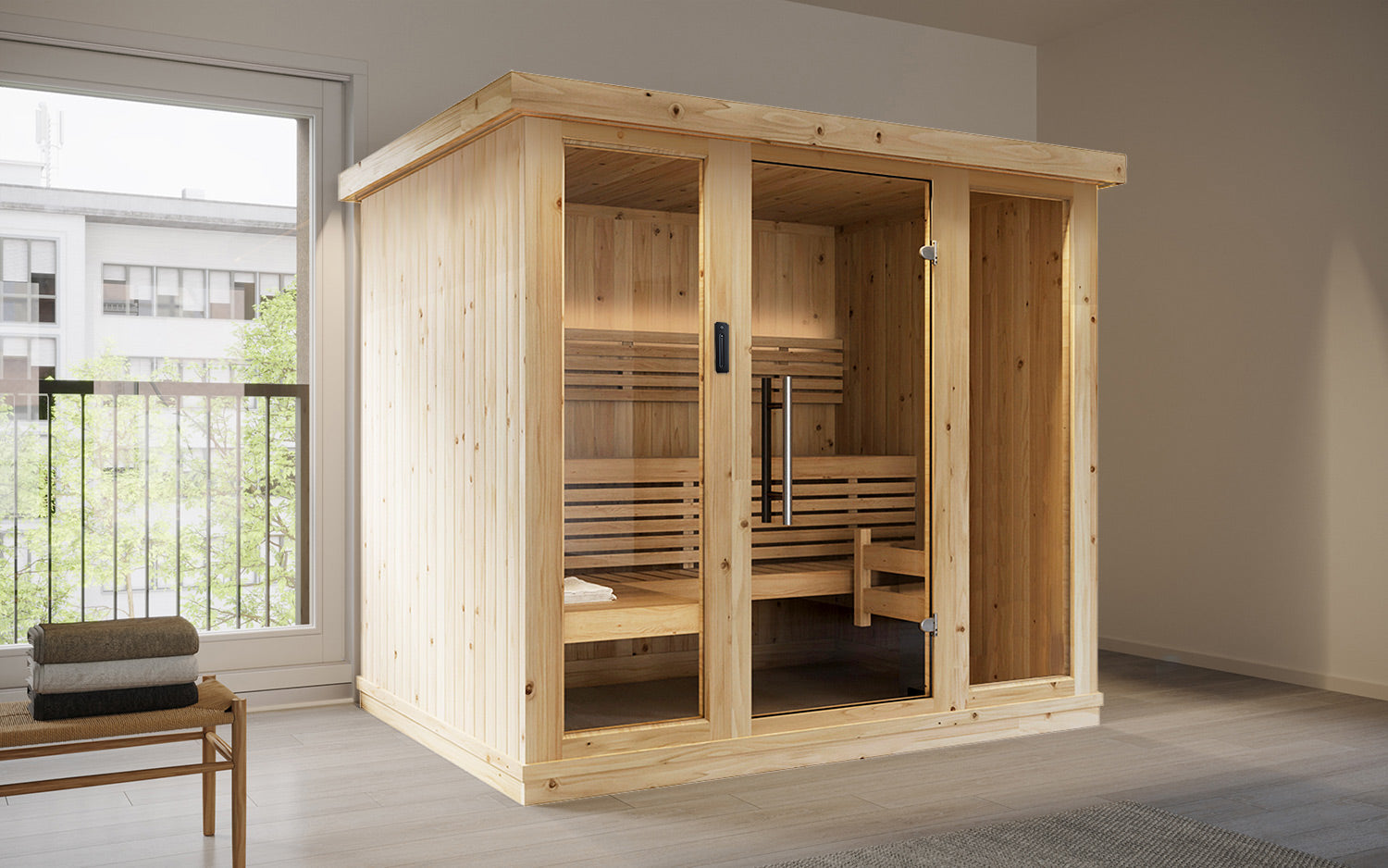 SaunaLife Model X7 Indoor Home Sauna