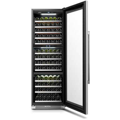 Lanbo LanboPro 143 Bottle Capacity Triple Zone Wine Refrigerator - LP168T