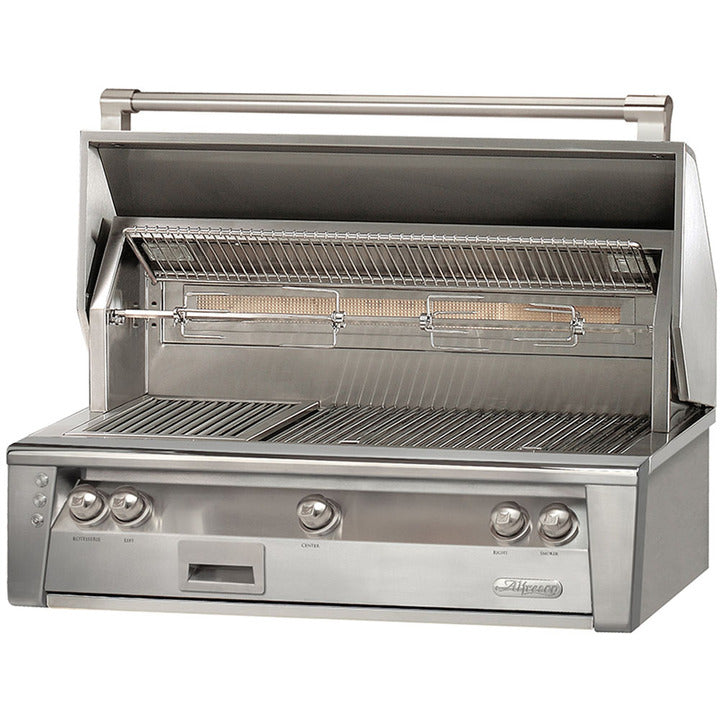 Alfresco ALXE 42-Inch Built-In Gas Grill with Rotisserie (ALXE-42-NG/LP)