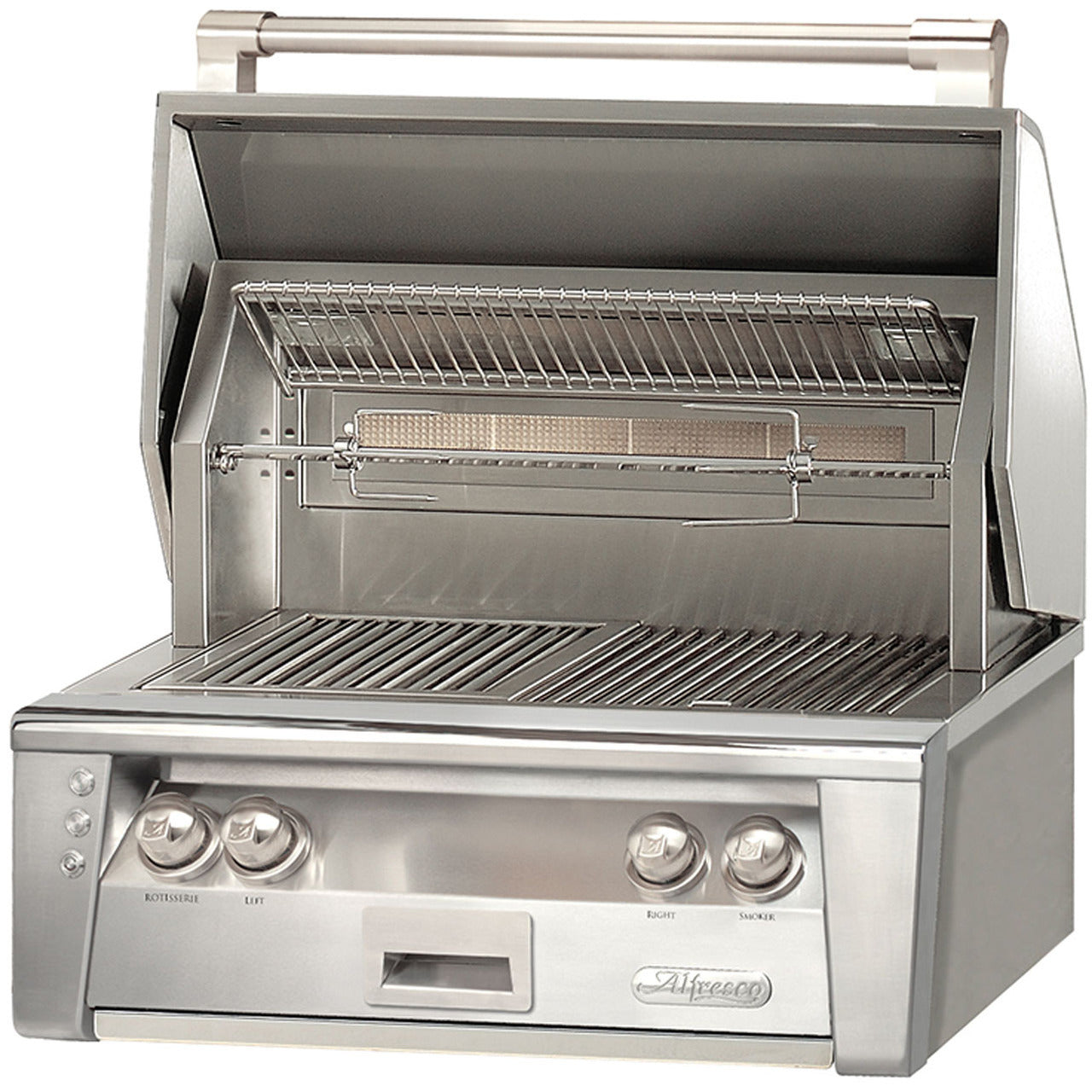 Alfresco ALXE 30-Inch Built-In Gas Grill with Sear Zone Burner & Rotisserie (ALXE-30SZ-NG/LP)