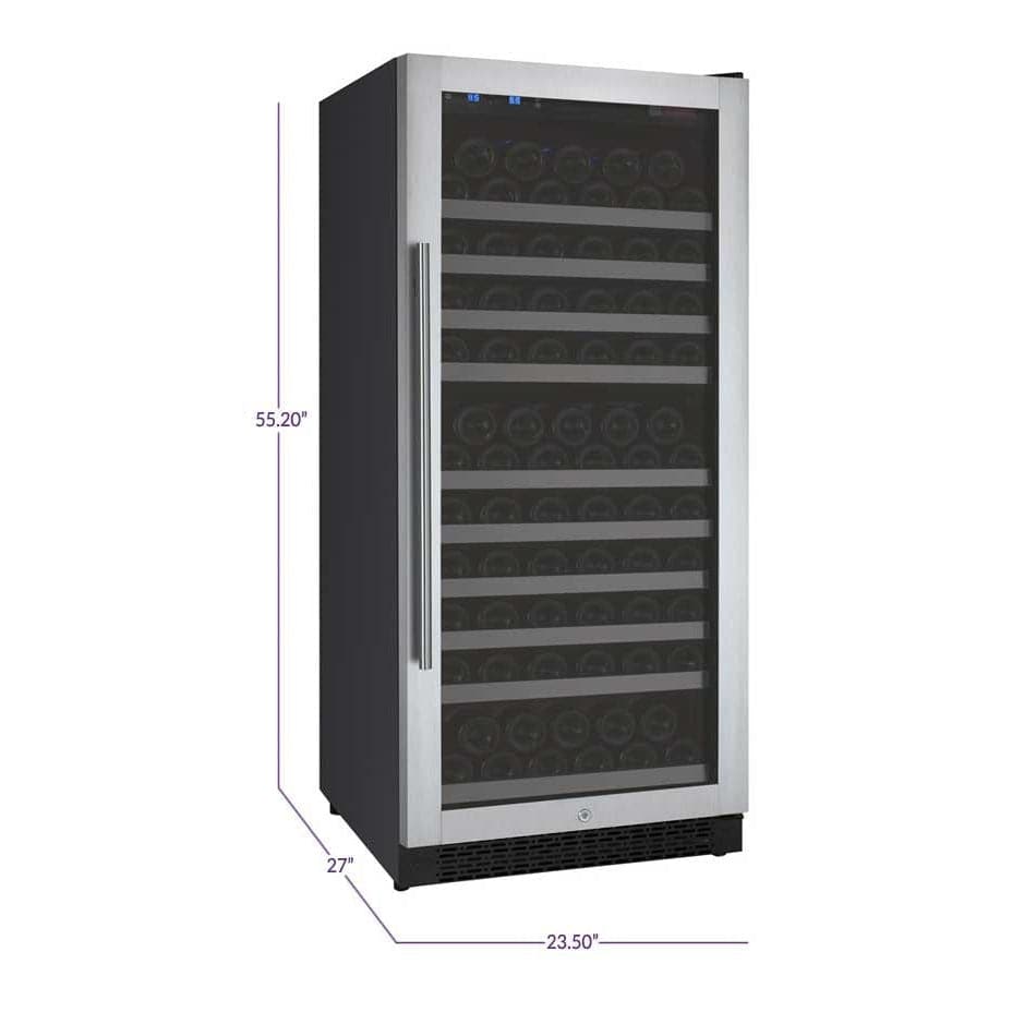 Allavino Allavino 24" Wide 128 Bottle Single Zone Wine Refrigerator VSWR128-1SR20