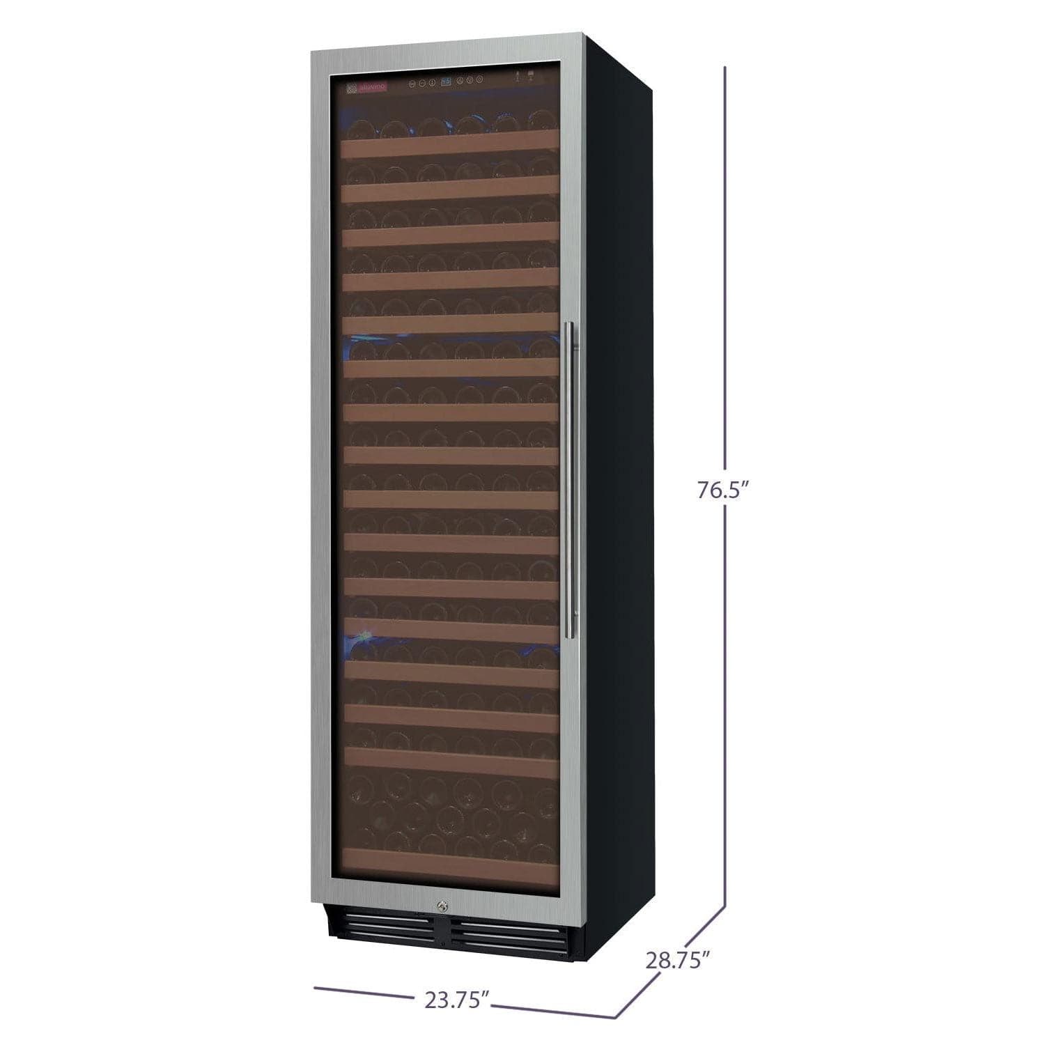 Allavino Allavino 24" Wide 174 Bottle Single Zone Wine Refrigerator YHWR174-1SL20