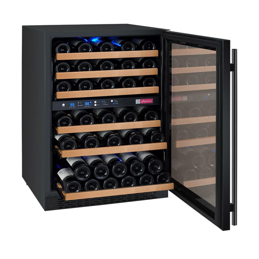 Allavino Allavino 24" Wide 56 Bottle Dual Zone Wine Refrigerator VSWR56-2BR20