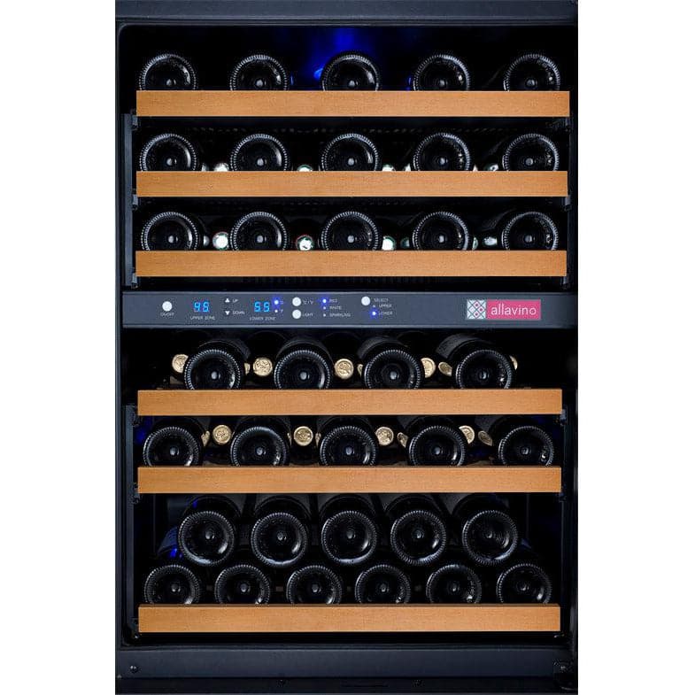 Allavino Allavino 24" Wide 56 Bottle Dual Zone Wine Refrigerator VSWR56-2BR20