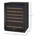 Allavino Allavino 24" Wide 56 Bottle Single Zone Wine Refrigerator VSWR56-1BL20