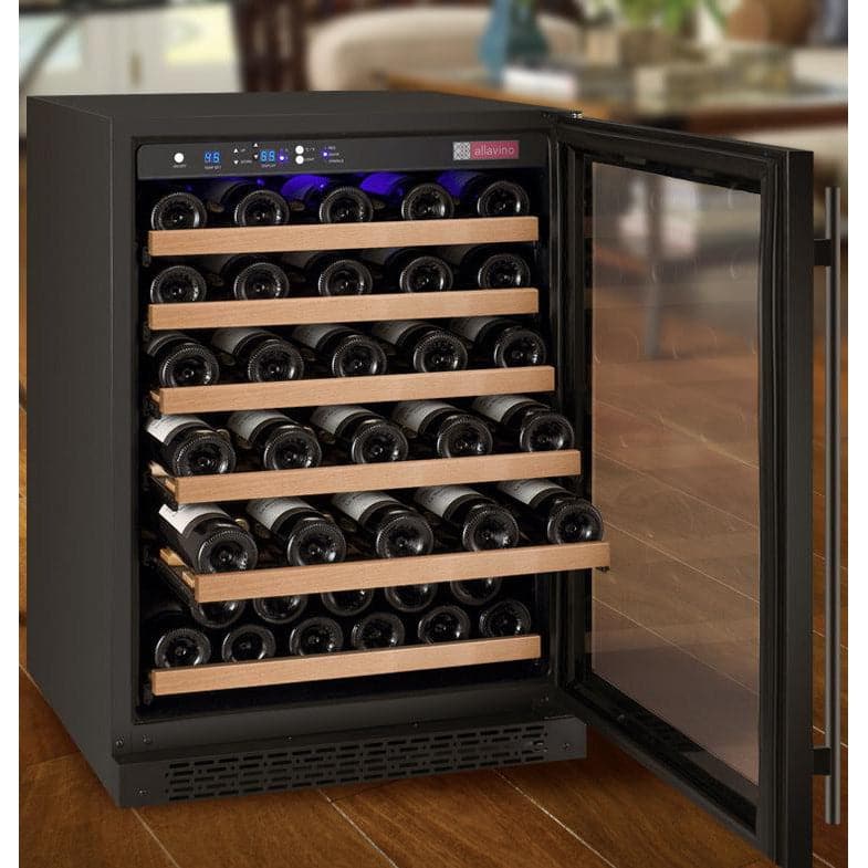 Allavino Allavino 24" Wide 56 Bottle Single Zone Wine Refrigerator VSWR56-1BR20