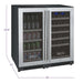 Allavino Allavino 30" Wide 30 Bottle/88 Can Dual Zone Built-In Wine Refrigerator VSWB30-2SF20