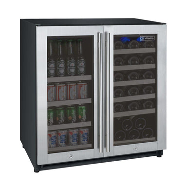 Allavino Allavino 30" Wide 30 Bottle/88 Can Dual Zone Built-In Wine Refrigerator VSWB30-2SF20