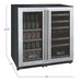 Allavino Allavino 30" Wide 30 Bottle/88 Can Dual Zone Side-by-Side Wine Refrigerator 3Z-VSWB15-3S20