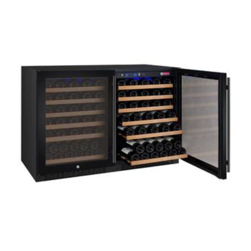 Allavino Allavino 47" Wide 112 Bottle Dual Zone Side-by-Side Wine Refrigerator 2X-VSWR56-1B20