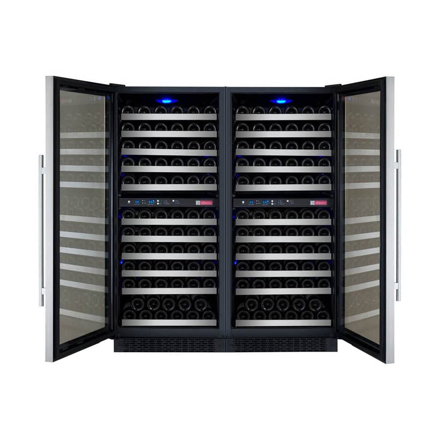 Allavino Allavino 47" Wide 242 Bottle Four Zone Side-by-Side Wine Refrigerator 2X-VSWR121-2S20