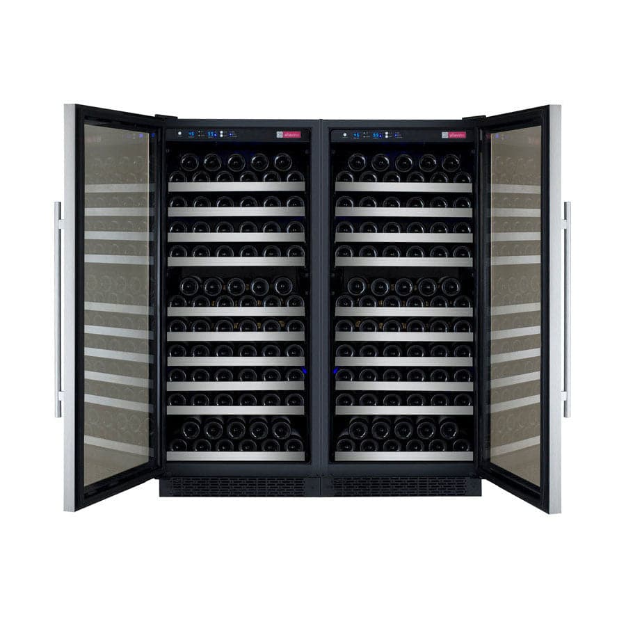 Allavino Allavino 47" Wide 256 Bottle Dual Zone Side-by-Side Wine Refrigerator 2X-VSWR128-1S20