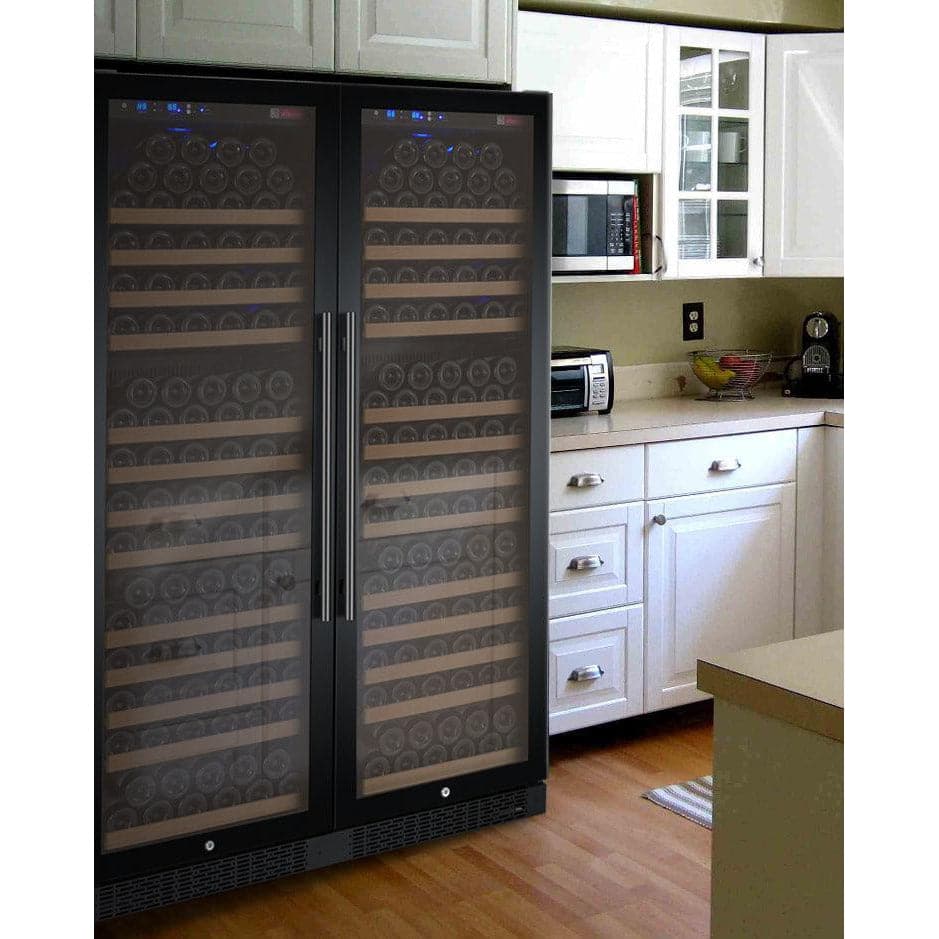 Allavino Allavino 47" Wide 354 Bottle Dual Zone Side-by-Side Wine Refrigerator 2X-VSWR177-1B20