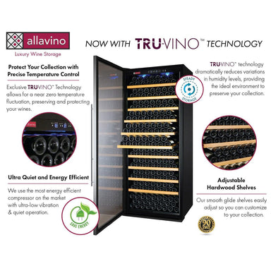 Allavino Allavino 63" 554 Bottle Dual Zone Wine and Beverage Refrigerator (Stainless Steel) 2X-YHWR305-1S20