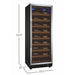 Allavino 24" Wide 115 Bottle Wine Refrigerator YHWR115-1SR20-4