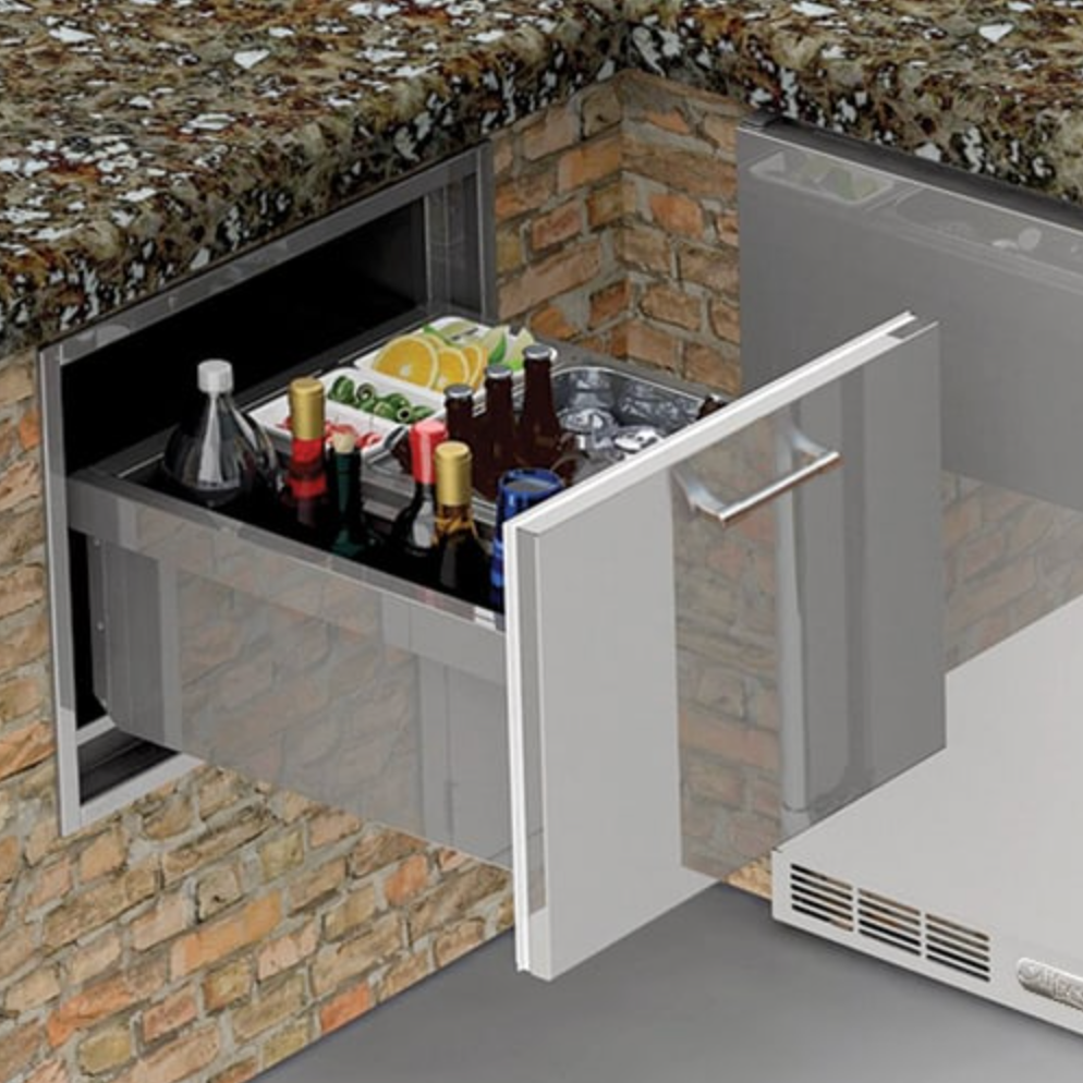 Alfresco Under Counter Ice Drawer & Insulating Beverage Center (AXE-ID)