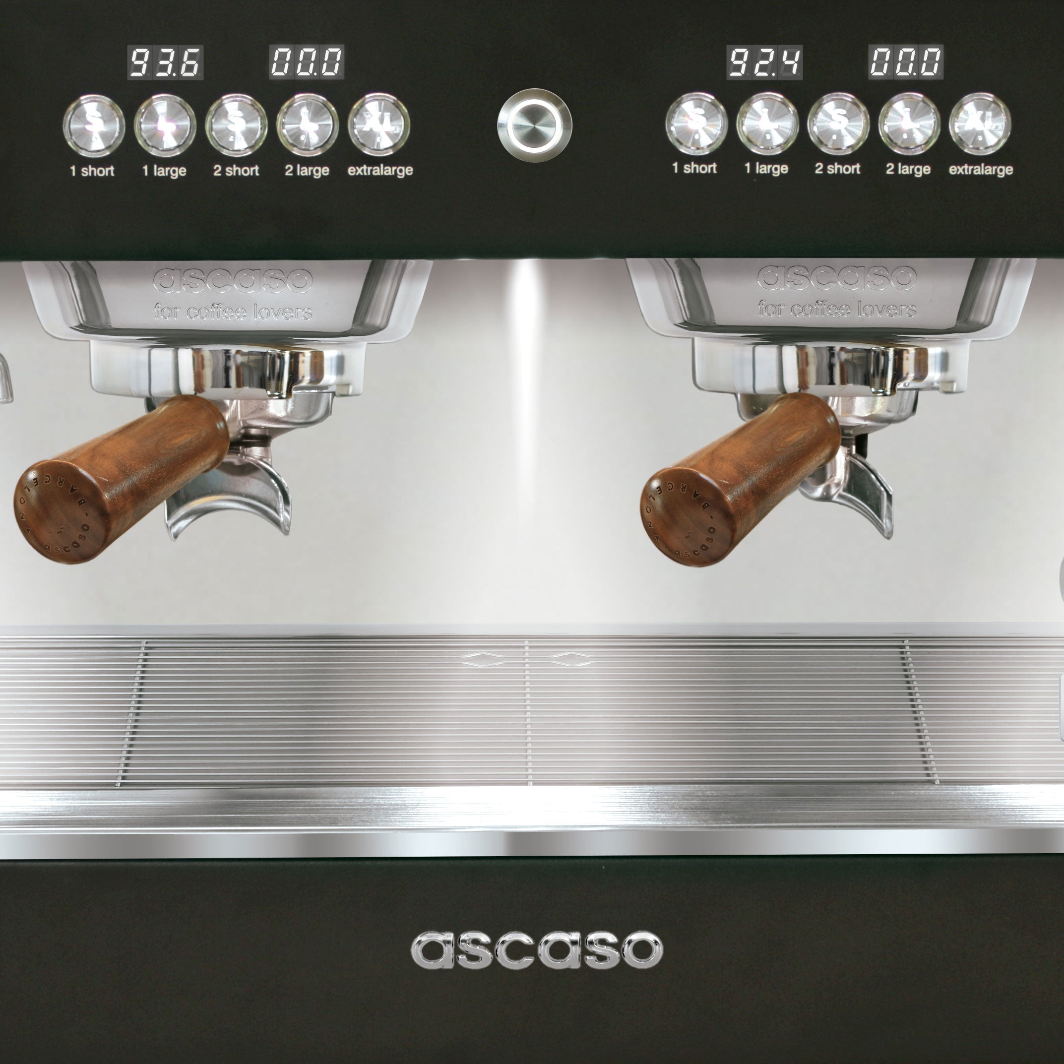 Ascaso Barista T Plus, Automatic 3 Group Espresso Machine, with Thermodynamic Technology (Black)