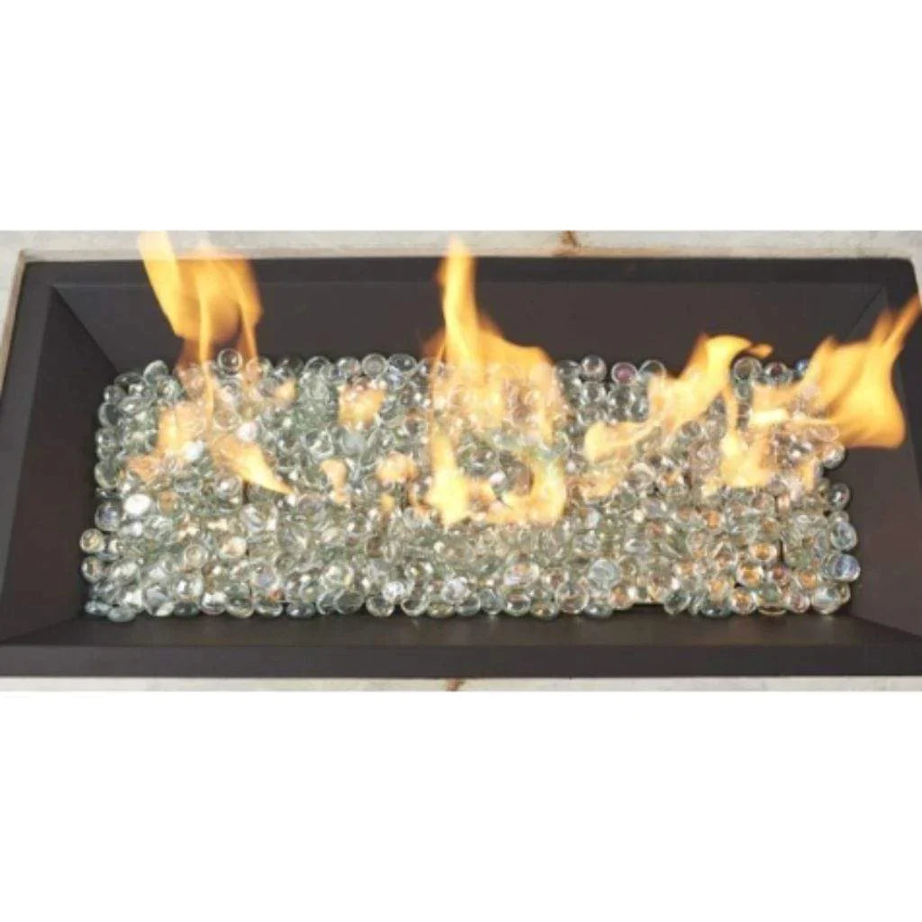 The Outdoor Greatroom | 24" x 24" Square Crystal Fire Plus Gas Burner