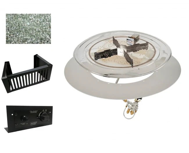 The Outdoor Greatroom | 36" Do-it-Yourself Crystal Fire Plus Gas Burner Kit