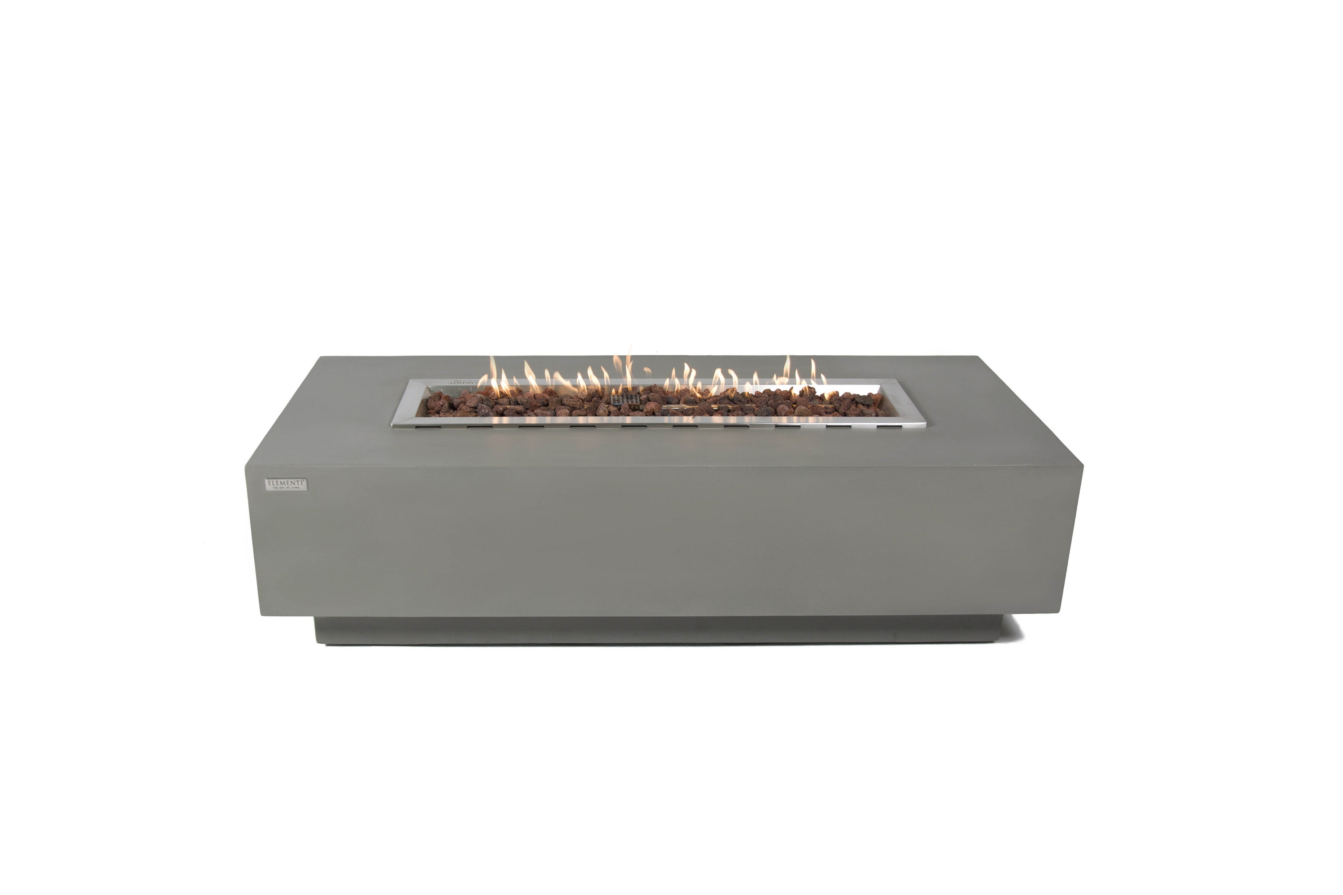 Elementi Granville Boulder Fire Table - Light Grey