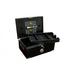 Dakota 120 Ct. Full Black Humidor Recessed Humidification, Scissors & Polished Hardware-2