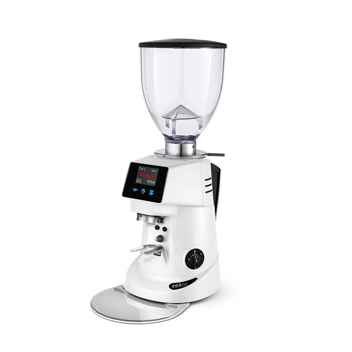 Fiorenzato F64 Evo Electronic Grinder In Chrome W/Tall Hopper