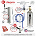 Kegco 15" Wide Single Tap Stainless Steel Commercial Kegerator - SLK15BSRNK-5