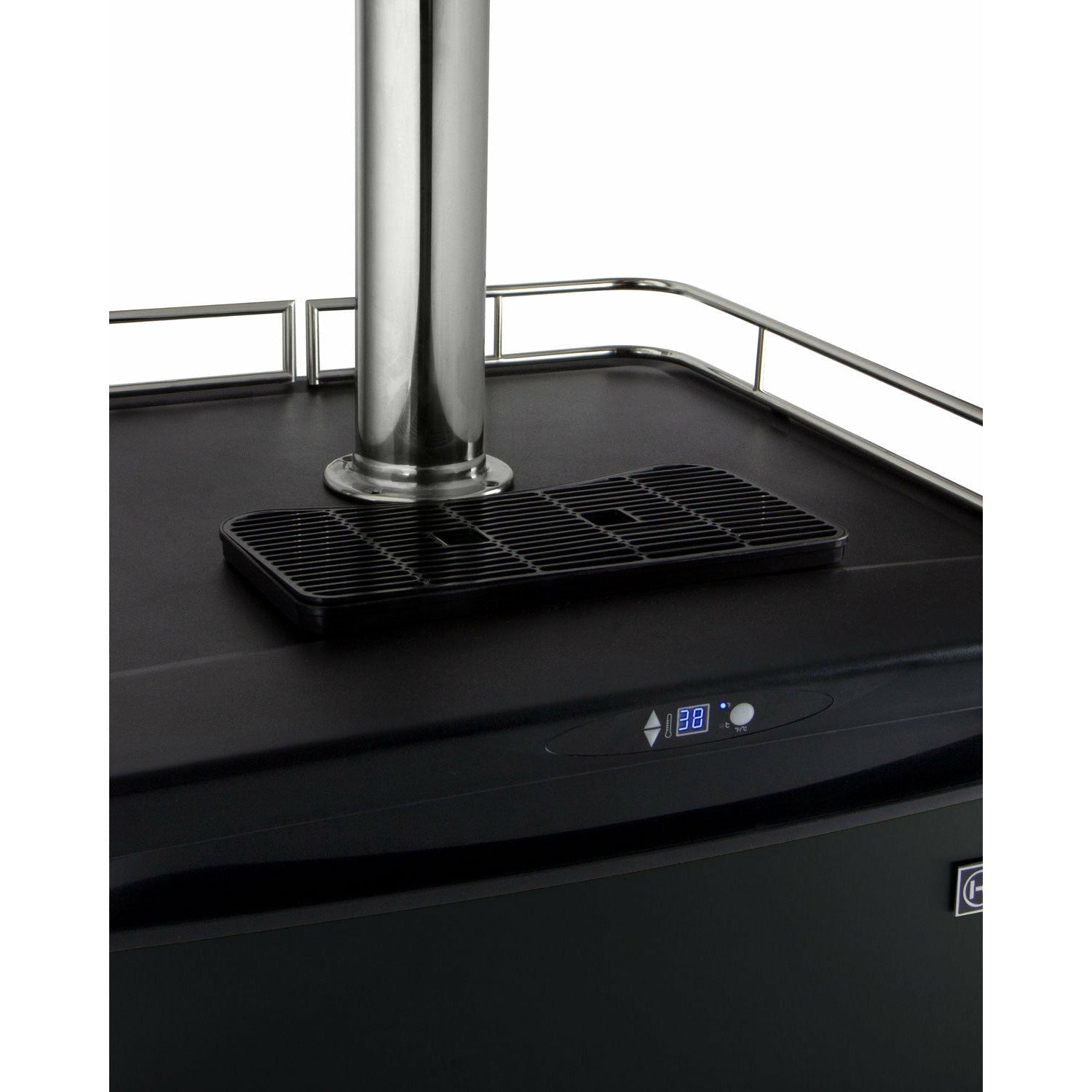 Kegco 24" Wide Cold Brew Coffee Single Tap Black Commercial/Residential Kegerator - ICZ163B-1NK-3