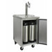 Kegco 24" Wide Cold Brew Coffee Triple Tap All Stainless Steel Commercial Kegerator - ICXCK-1S-3-7