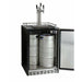 Kegco 24" Wide Cold Brew Coffee Triple Tap Stainless Steel Commercial Built-In Right Hinge Kegerator - ICHK38BSU-3-8