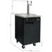 Kegco 24" Wide Dual Tap Black Commercial Kegerator - XCK-1B-2-2