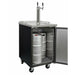 Kegco 24" Wide Dual Tap Black Commercial Kegerator - XCK-1B-2-7