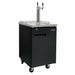 Kegco 24" Wide Dual Tap Black Commercial Kegerator - XCK-1B-2-1