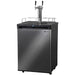 Kegco 24" Wide Dual Tap Black Stainless Steel Digital Kegerator - K309X-2NK-1