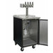 Kegco 24" Wide Four Tap Black Commercial Kegerator - XCK-1B-4-5