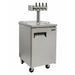 Kegco 24" Wide Homebrew Four Tap All Stainless Steel Commercial Kegerator with Kegs - HBK1XS-4K-1