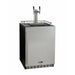 Kegco 24" Wide Kombucha Dual Tap Black Commercial Built-In Right Hinge Kegerator - KOMHK38BSU-2-15