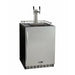 Kegco 24" Wide Kombucha Dual Tap Black Commercial Built-In Right Hinge Kegerator - KOMHK38BSU-2-1