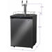 Kegco 24" Wide Kombucha Dual Tap Black Stainless Steel Kegerator - KOM30X-2NK-2