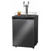 Kegco 24" Wide Kombucha Dual Tap Black Stainless Steel Kegerator - KOM30X-2NK-1