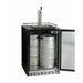 Kegco 24" Wide Kombucha Single Tap Black Commercial Built-In Right Hinge Kegerator - KOMHK38BSU-1-8