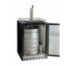 Kegco 24" Wide Kombucha Single Tap Black Commercial Built-In Right Hinge Kegerator - KOMHK38BSU-1-7