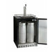 Kegco 24" Wide Kombucha Single Tap Black Commercial Built-In Right Hinge Kegerator - KOMHK38BSU-1-9