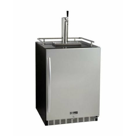 Kegco 24" Wide Kombucha Single Tap Black Commercial Built-In Right Hinge Kegerator - KOMHK38BSU-1-1